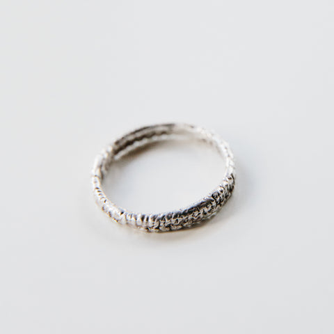 LACE ROW BAND {silver}