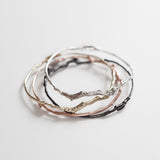 Branch Bangle in Recycled Sterling Silver, Rose Gold, Yellow Gold and Oxidized Sterling silver