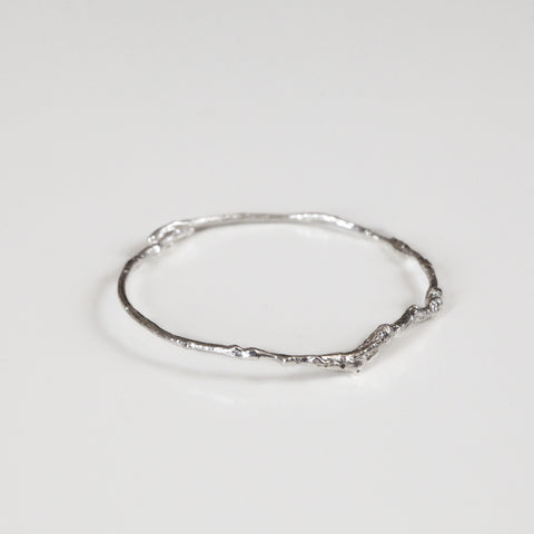 Branch Bangle in Recycled Sterling Silver