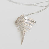 Fern Pendant in Recycled Sterling Silver