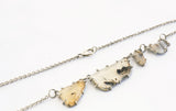 MONTANA AGATE NECKLACE {SILVER}