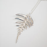 Fern Pendant in Recycled Sterling Silver (back)