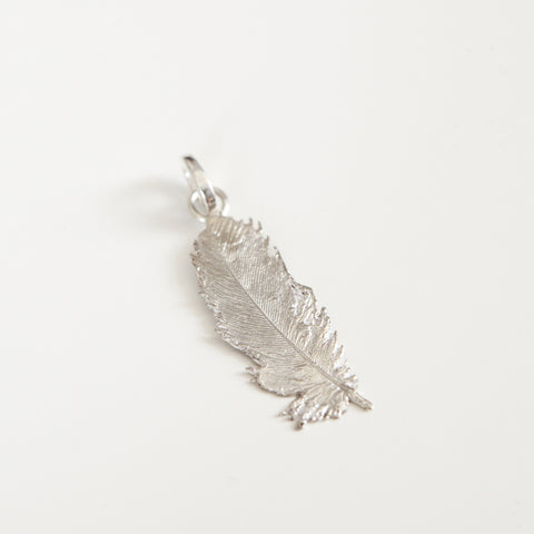 FEATHER PENDANT silver