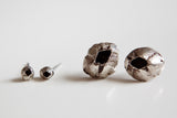 LARGE BARNACLE STUDS silver